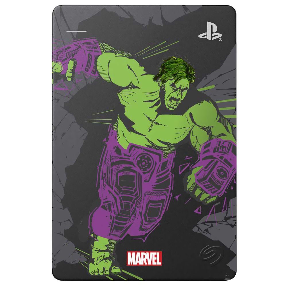 HD Externo Seagate 2TB Gaming Avengers Hulk PS4 2.5" STGD2000105 - Preto