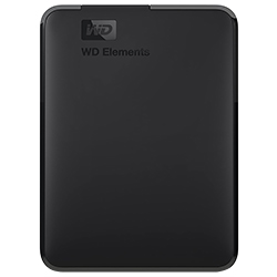 HD Externo Western Digital 2TB WD Elements 2.5"  WDBU6Y0020BBK - Preto