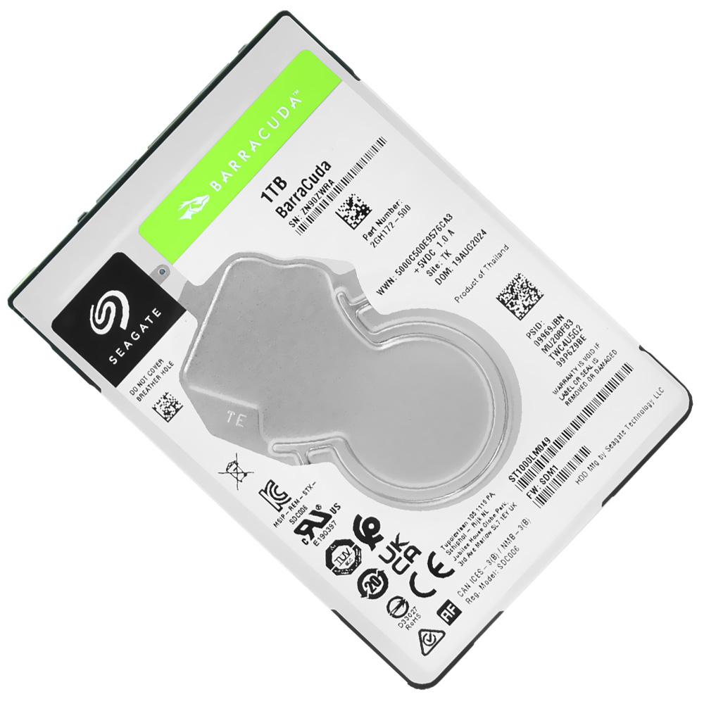 HD para Notebook Seagate 1TB BarraCuda 2.5" SATA 3 7200RPM - ST1000LM049