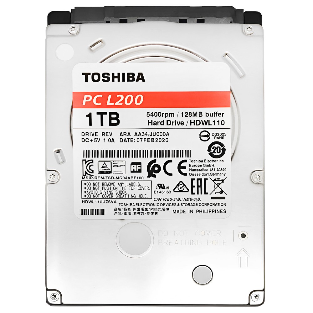 HD para Notebook Toshiba 1TB 2.5" SATA 3 - HDWL110UZSVA