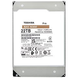 HD SATA3 22TB TOSHIBA N300 PRO NAS 7200RPM 512MB HDWG62CXZSTB 