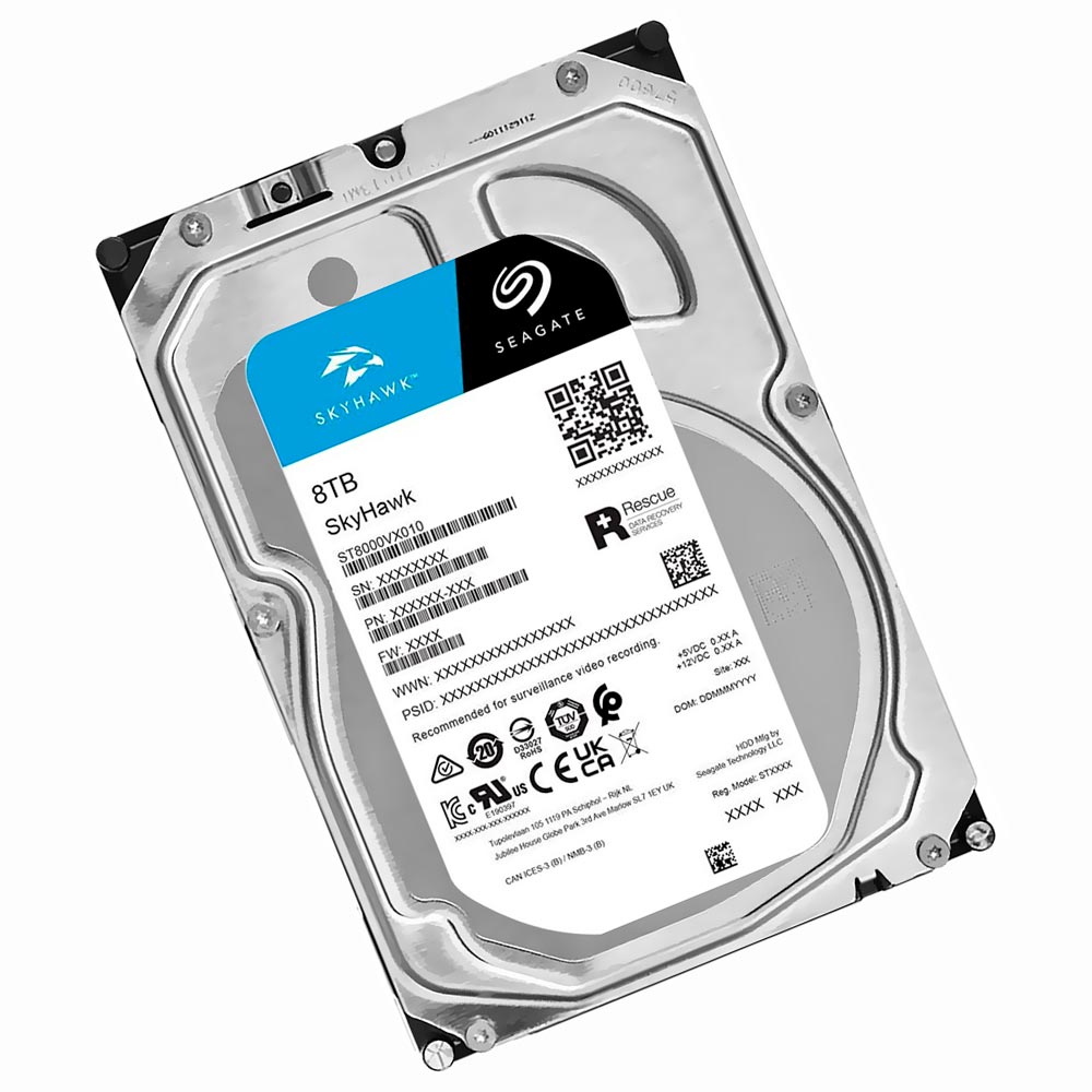 HD SATA3  8TB SEAGATE SKYHAWK 7200RPM 256MB ST8000VX010 (GARANTIA PY)