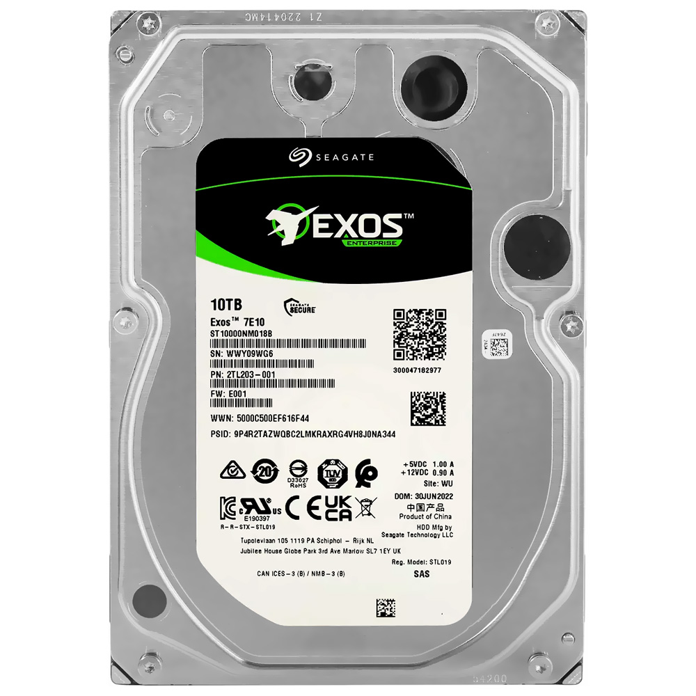 HD Seagate 10TB Exos 7E10 Enterprise 3.5" SAS 7200RPM - ST10000NM018B