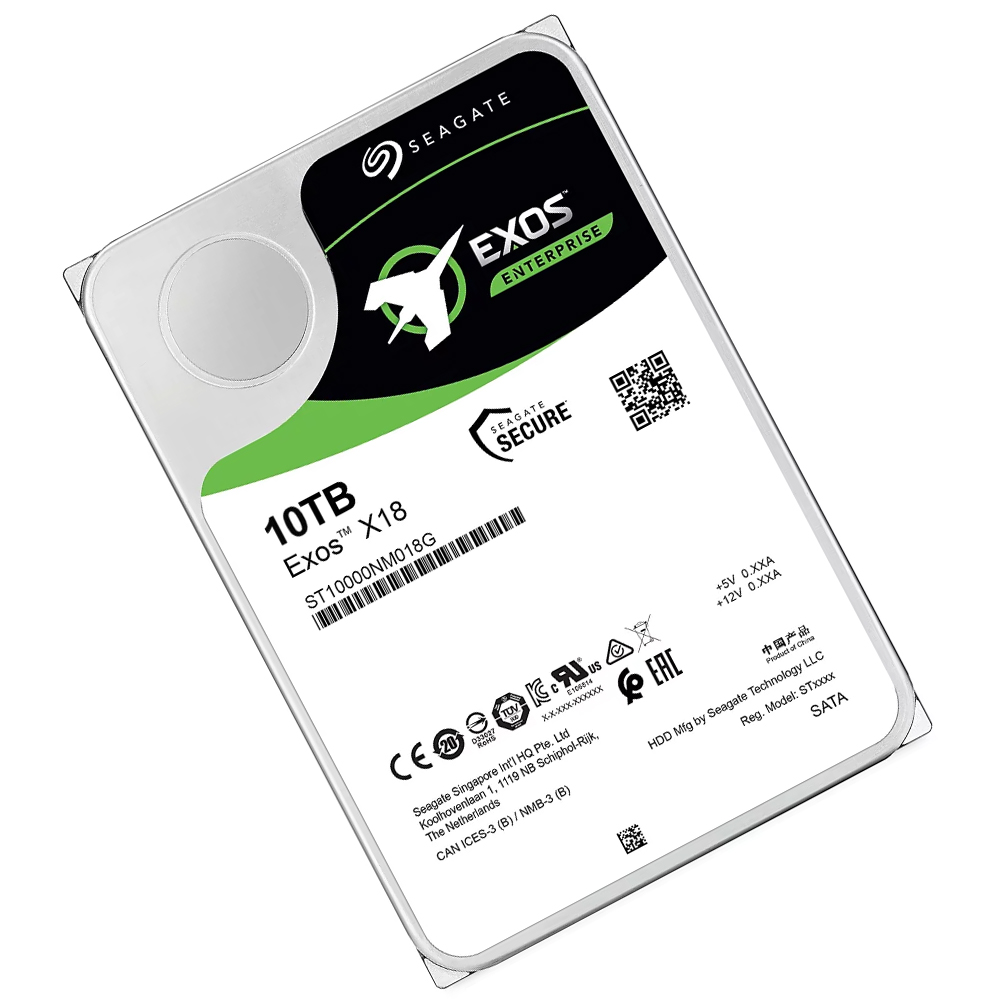 HD Seagate 10TB Exos X18 Enterprise 3.5" SATA 3 7200RPM - ST10000NM018G (GARANTIA BR)