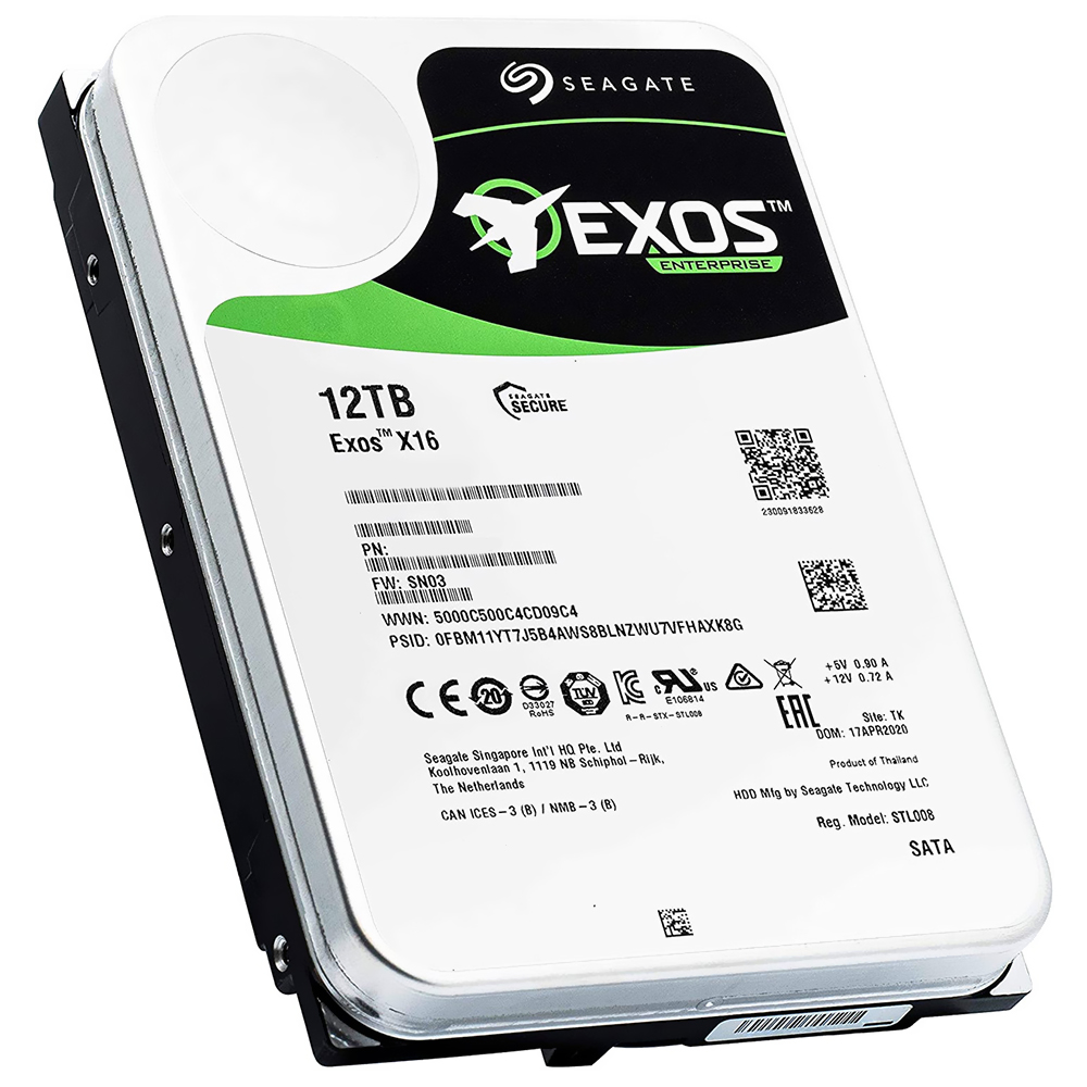 HD Seagate 12TB Exos X18 Enterprise 3.5" SATA 3 7200RPM - ST12000NM000J (GARANTIA BR)