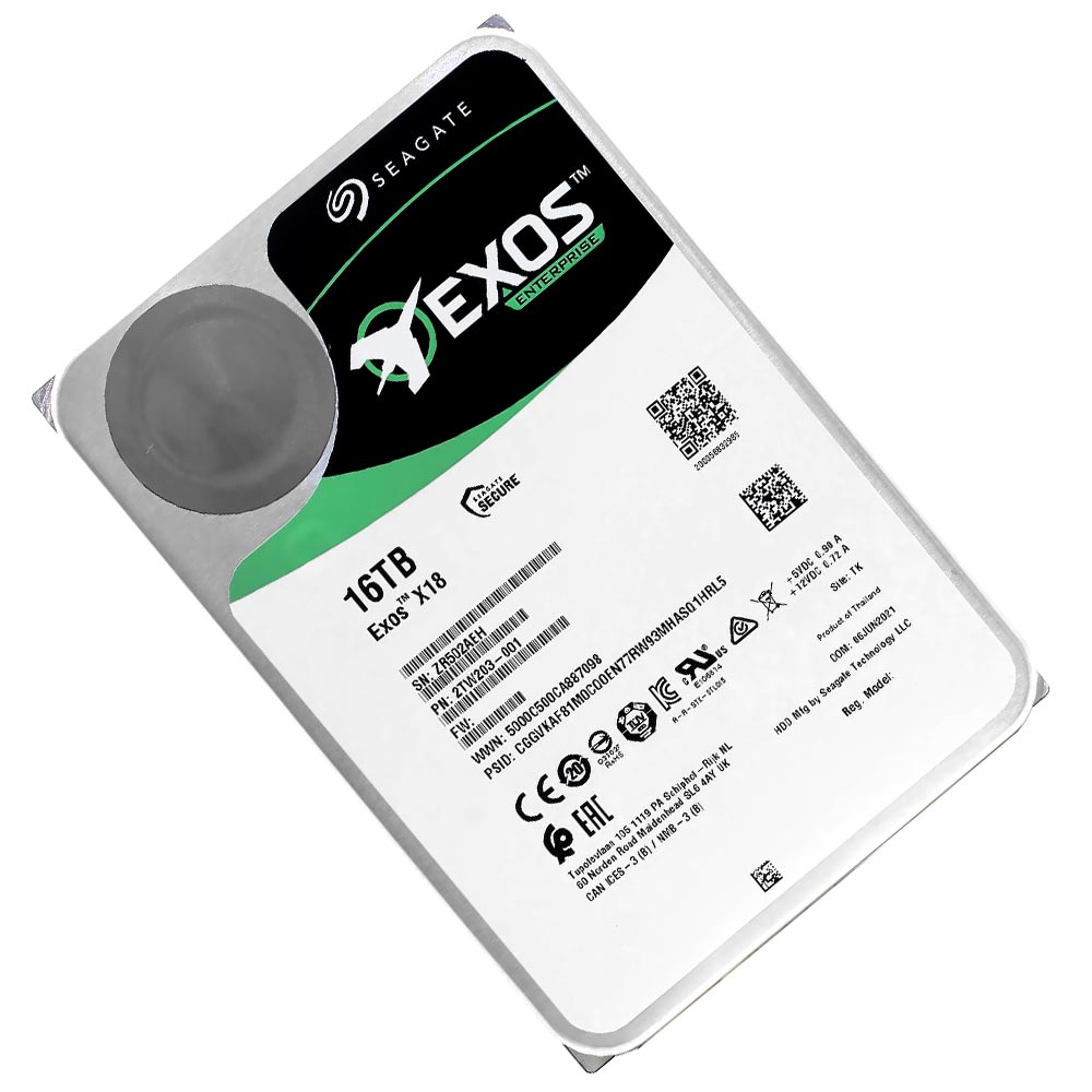 HD Seagate 16TB Exos X18 Enterprise 3.5" SATA 3 7200RPM - ST16000NM001J