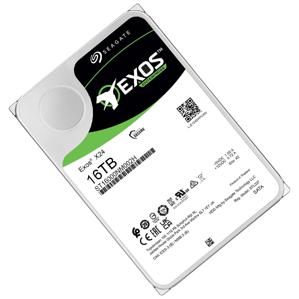 HD Seagate 16TB Exos X24 Enterprise 3.5" SATA 3 7200RPM - ST16000NM002H (GARANTIA BR)