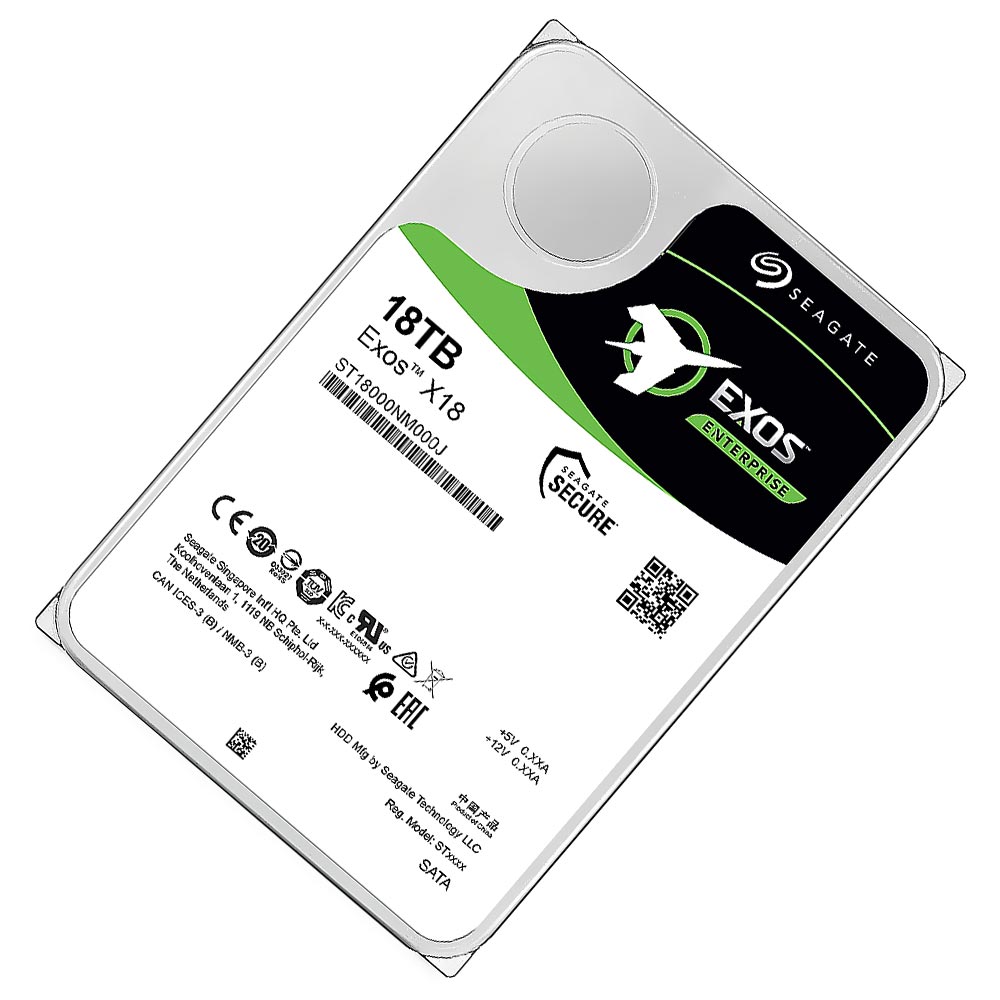 HD Seagate 18TB Exos X18 Enterprise 3.5" SATA 3 7200RPM - ST18000NM000J (GARANTIA BR)