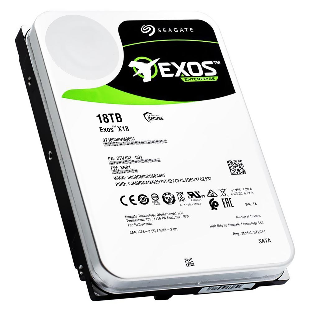 HD Seagate 18TB Exos X18 Enterprise 3.5