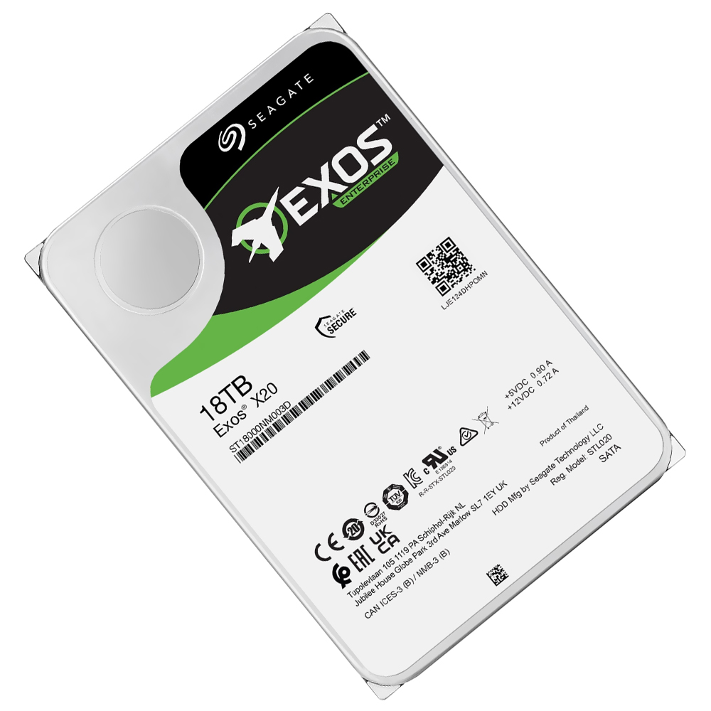 HD Seagate 18TB Exos X20 Enterprise 3.5" SATA 3 7200RPM - ST18000NM003D