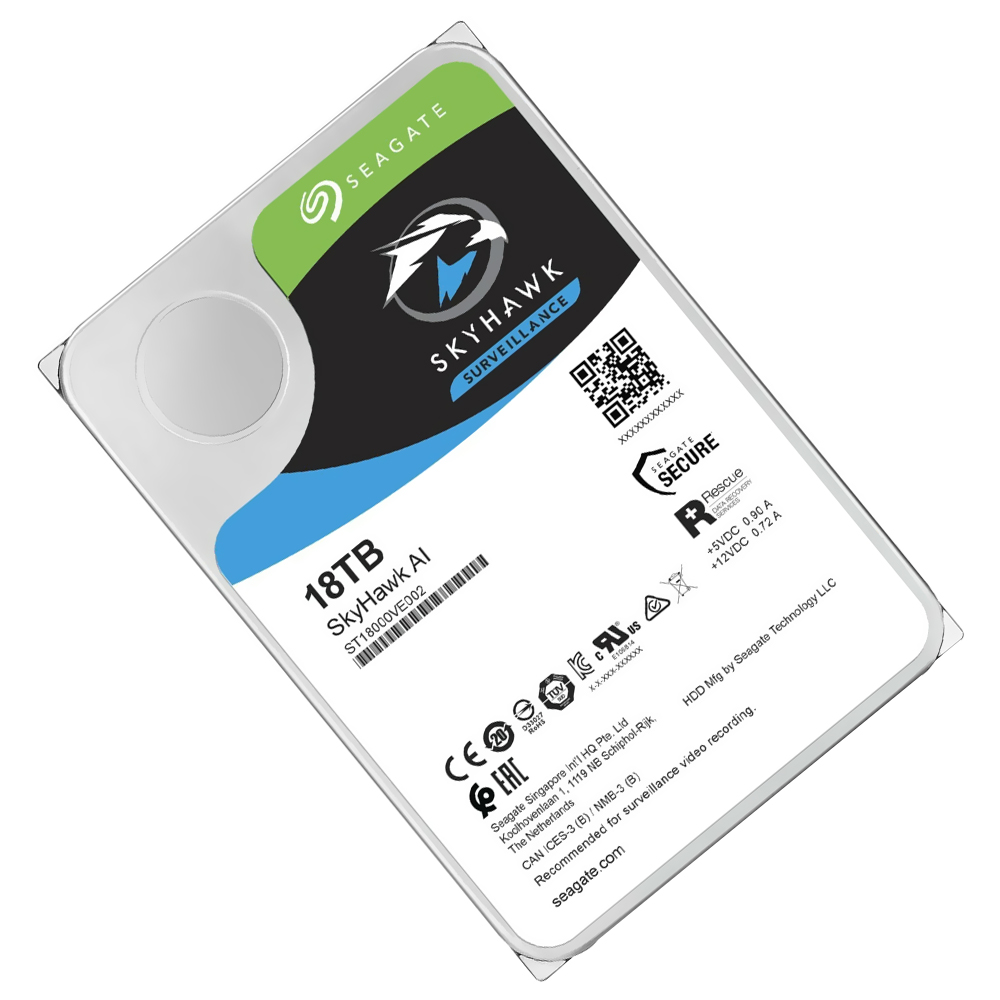 HD Seagate 18TB SkyHawk AI Surveillance 3.5" SATA 3 7200RPM - ST18000VE002