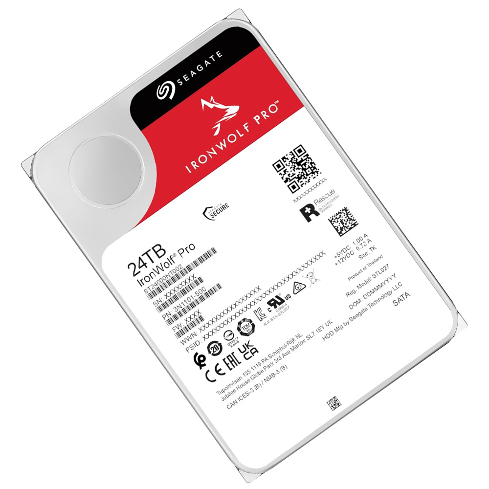 HD Seagate 24TB Iron Wolf Pro 3.5" SATA 3 7200RPM - ST24000NT002 (GARANTIA BR)