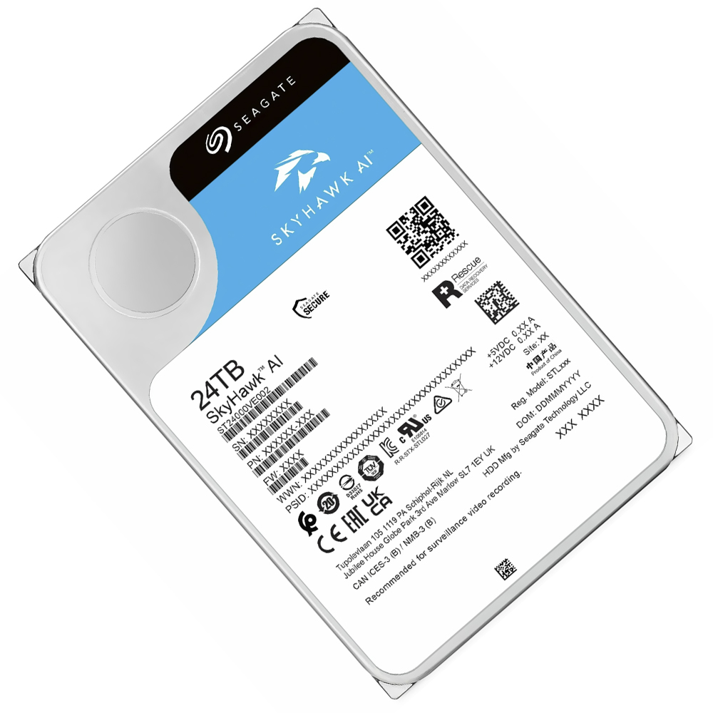 HD Seagate 24TB SkyHawk AI 3.5" SATA 3 7200RPM - ST24000VE002 (GARANTIA BR)