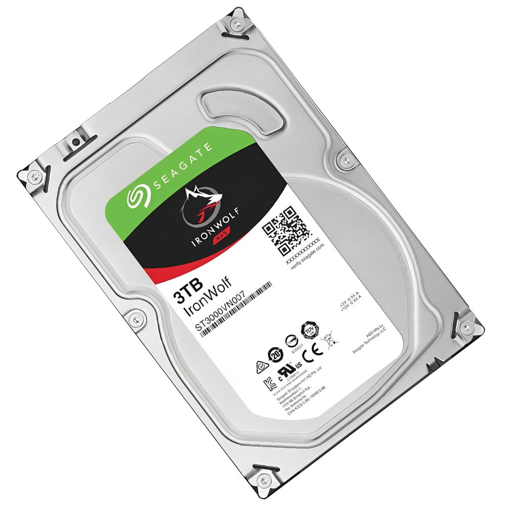 HD Seagate 3TB Iron Wolf Nas 3.5" SATA 3 5900RPM - ST3000VN007 (GARANTIA BR)