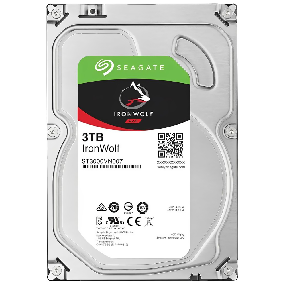 HD Seagate 3TB Iron Wolf Nas 3.5" SATA 3 5900RPM - ST3000VN007 (GARANTIA BR)