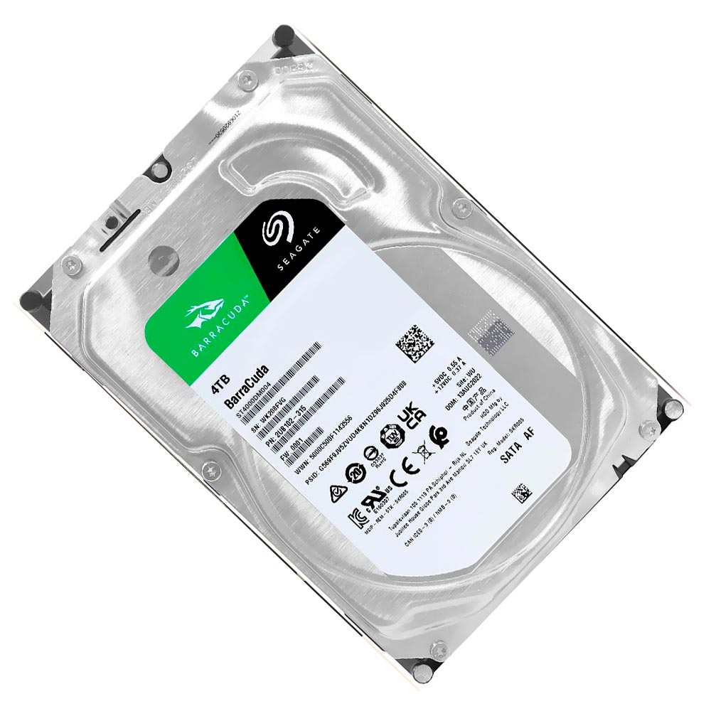 HD Seagate 4TB BarraCuda 3.5" SATA 3 5400RPM - ST4000DM004 (GARANTIA BR)