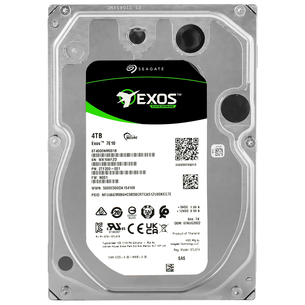 HD Seagate 4TB Exos 7E10 Enterprise 3.5" SAS 7200RPM - ST4000NM001B