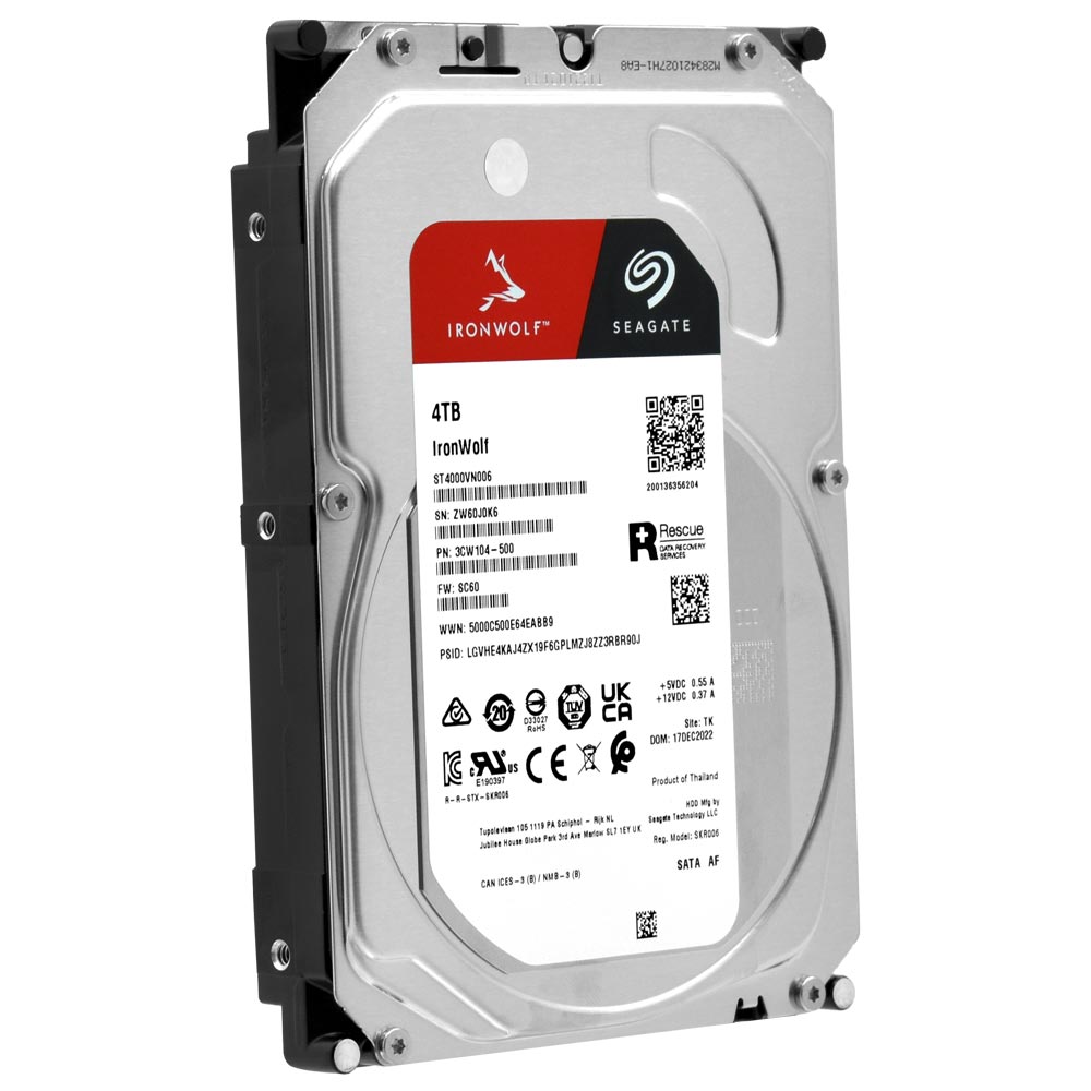HD Seagate 4TB Iron Wolf Nas 3.5" SATA 3 5400RPM - ST4000VN006 (GARANTIA BR)