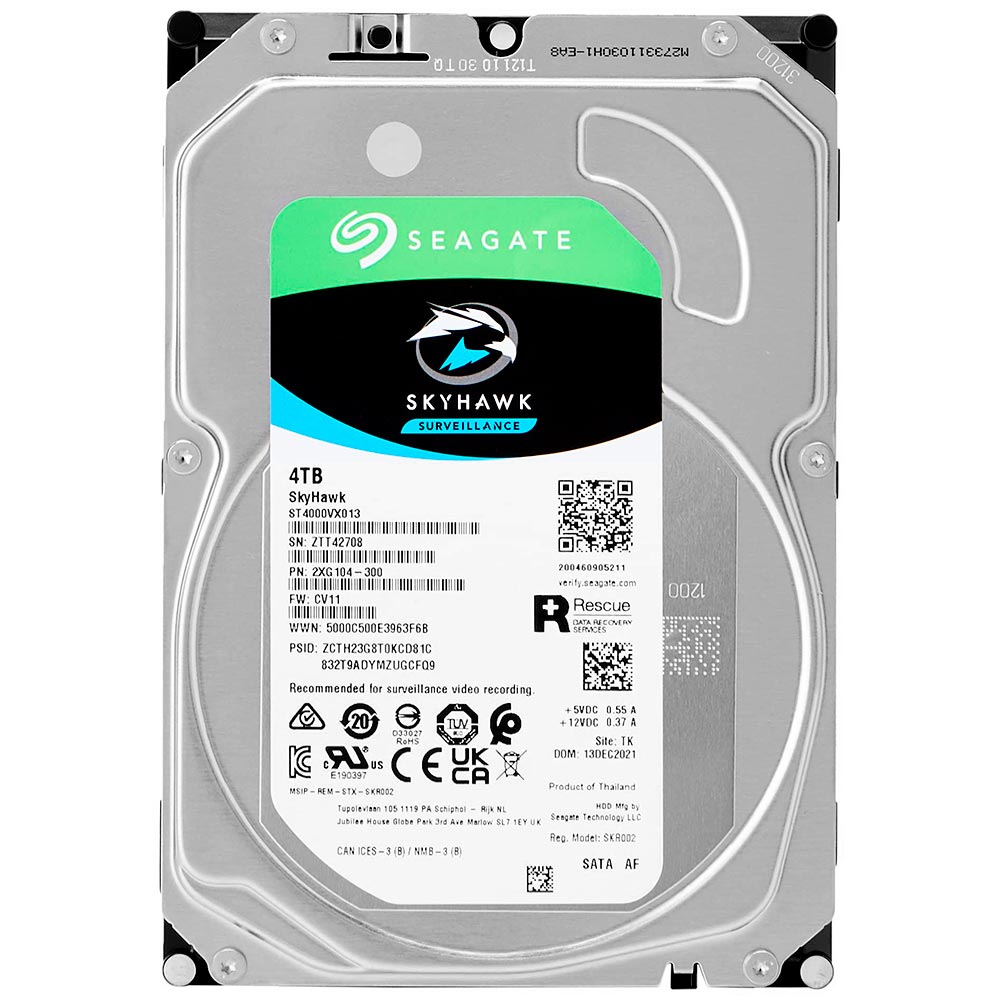 HD Seagate 4TB Skyhawk Surveillance 3.5" SATA 3 5400RPM - ST4000VX013 (GARANTIA BR)