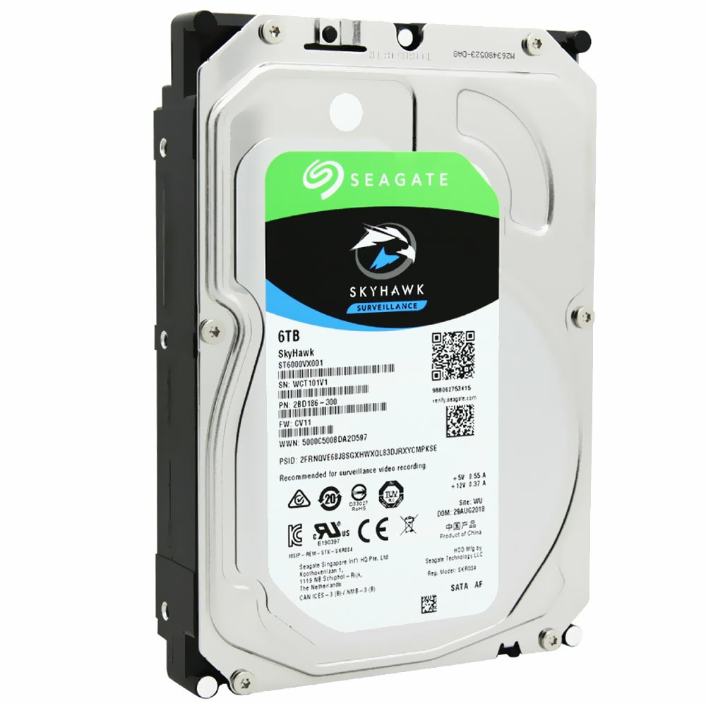 HD Seagate 6TB SkyHawk Surveillance 3.5" SATA 3 7200RPM - ST6000VX001 (GARANTIA BR)