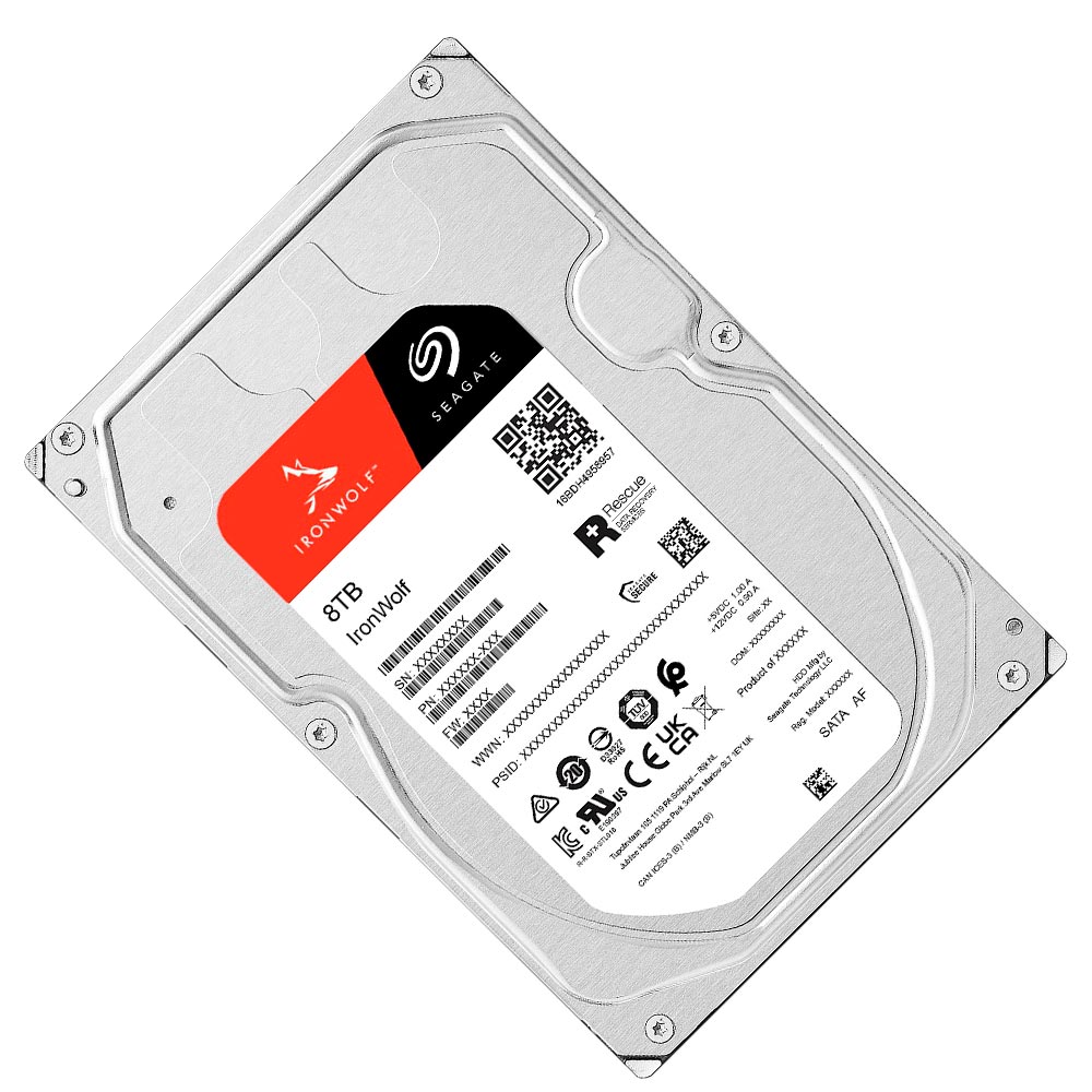 HD Seagate 8TB Iron Wolf Nas 3.5" SATA 3 7200RPM - ST8000VN004 (GARANTIA BR)