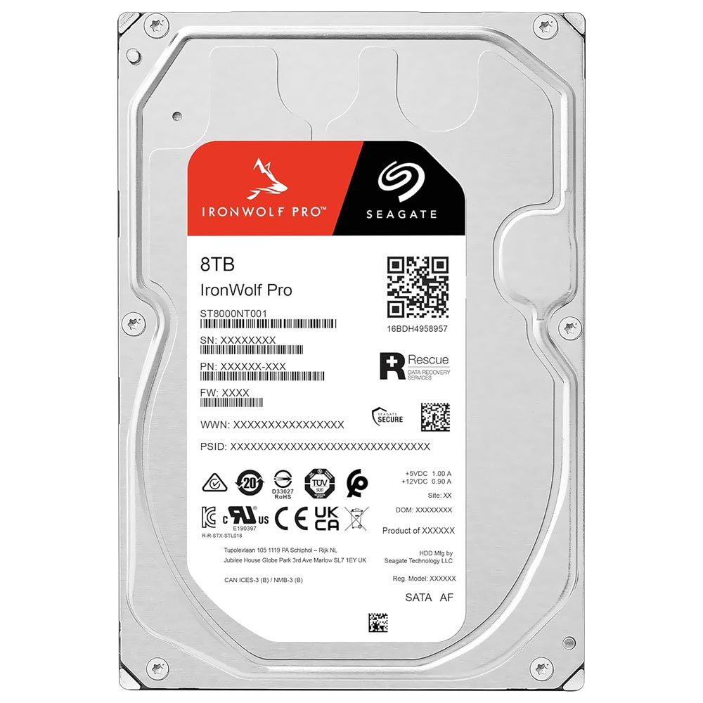 HD Seagate 8TB Iron Wolf Pro 3.5" SATA 3 7200RPM - ST8000NT001 (GARANTIA BR)