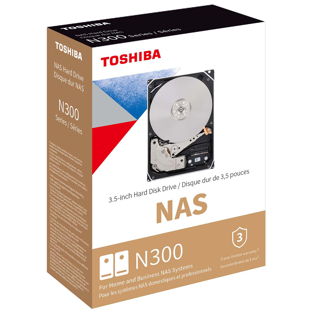 HD Toshiba 10TB N300 Nas 3.5" SATA 3 7200RPM - HDWG71AXZSTB