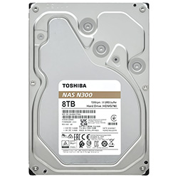 HD Toshiba 8TB N300 Nas 3.5" SATA 3 7200RPM - HDWG780XZSTA