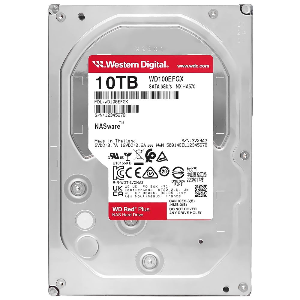 HD Western Digital 10TB WD Red Pro Nas 3.5" SATA 3 7200RPM - WD100EFGX