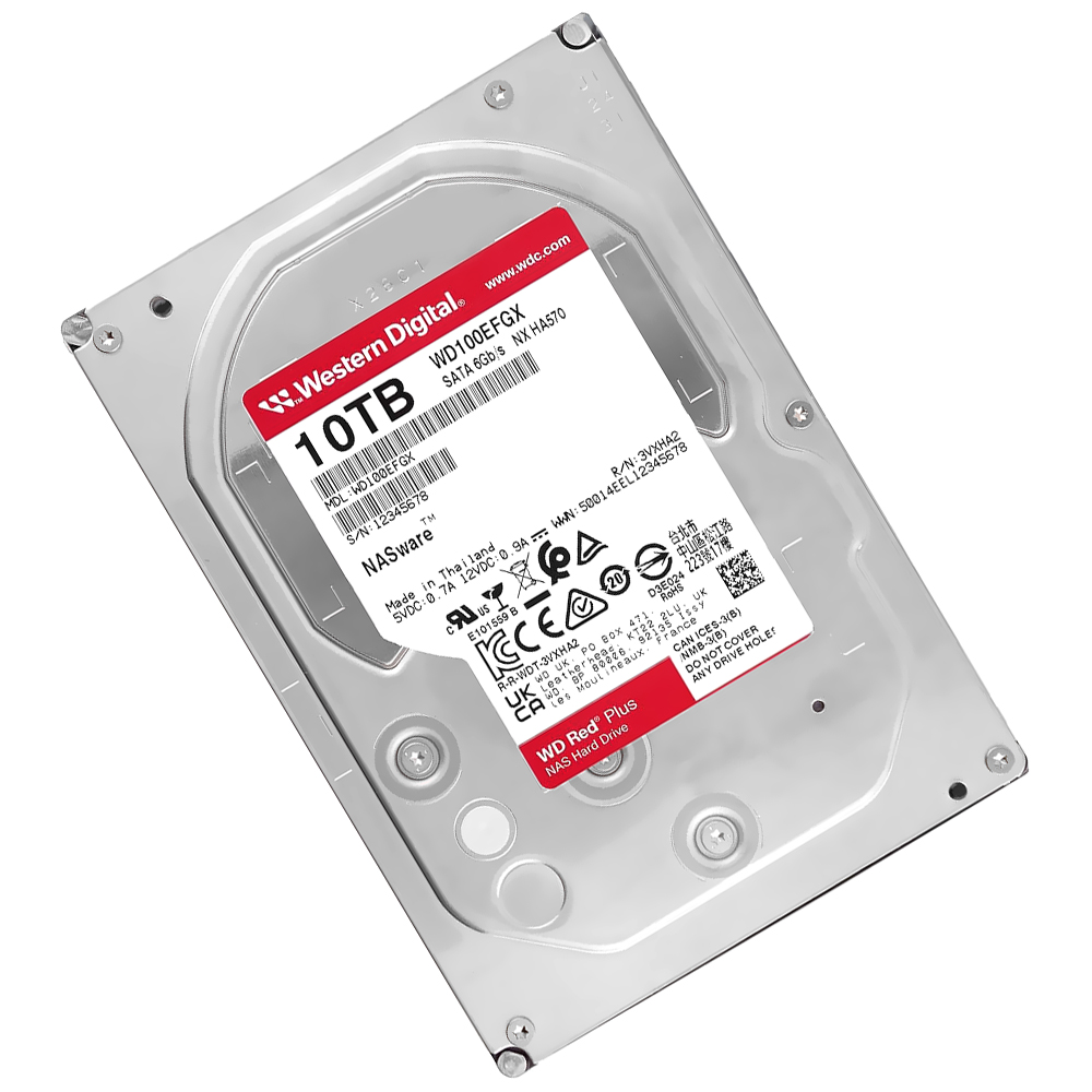 HD Western Digital 10TB WD Red Pro Nas 3.5" SATA 3 7200RPM - WD100EFGX