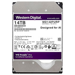 HD Western Digital 14TB WD Purple Pro Surveillance 3.5" SATA 3 7200RPM - WD142PURP (GARANTIA BR)