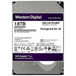 HD Western Digital 18TB WD Purple Pro 3.5" SATA 3 7200RPM -  WD181PURP (GARANTIA BR)