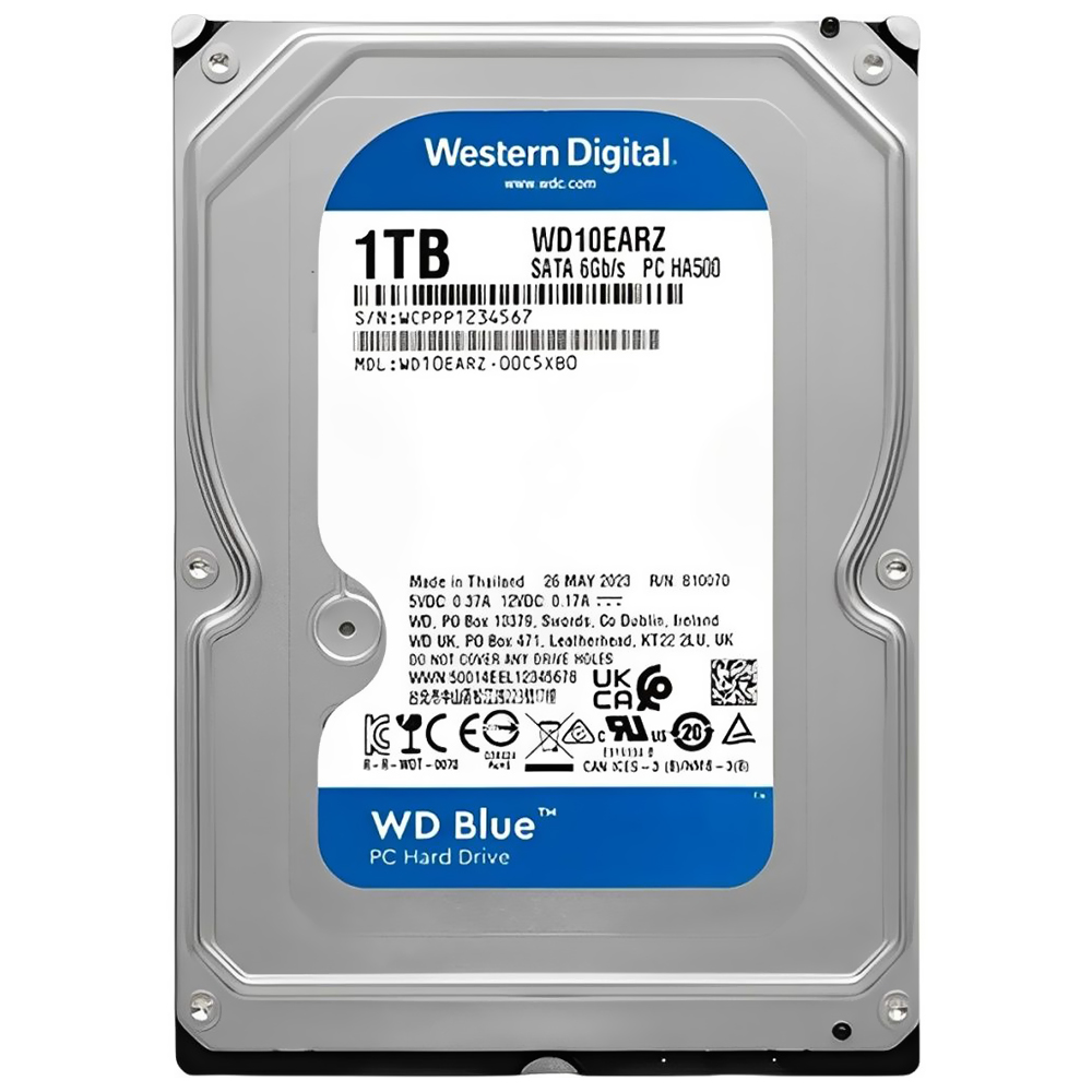 HD Western Digital 1TB WD Blue 3.5" SATA 3 5400RPM - WD10EARZ (GARANTIA BR)