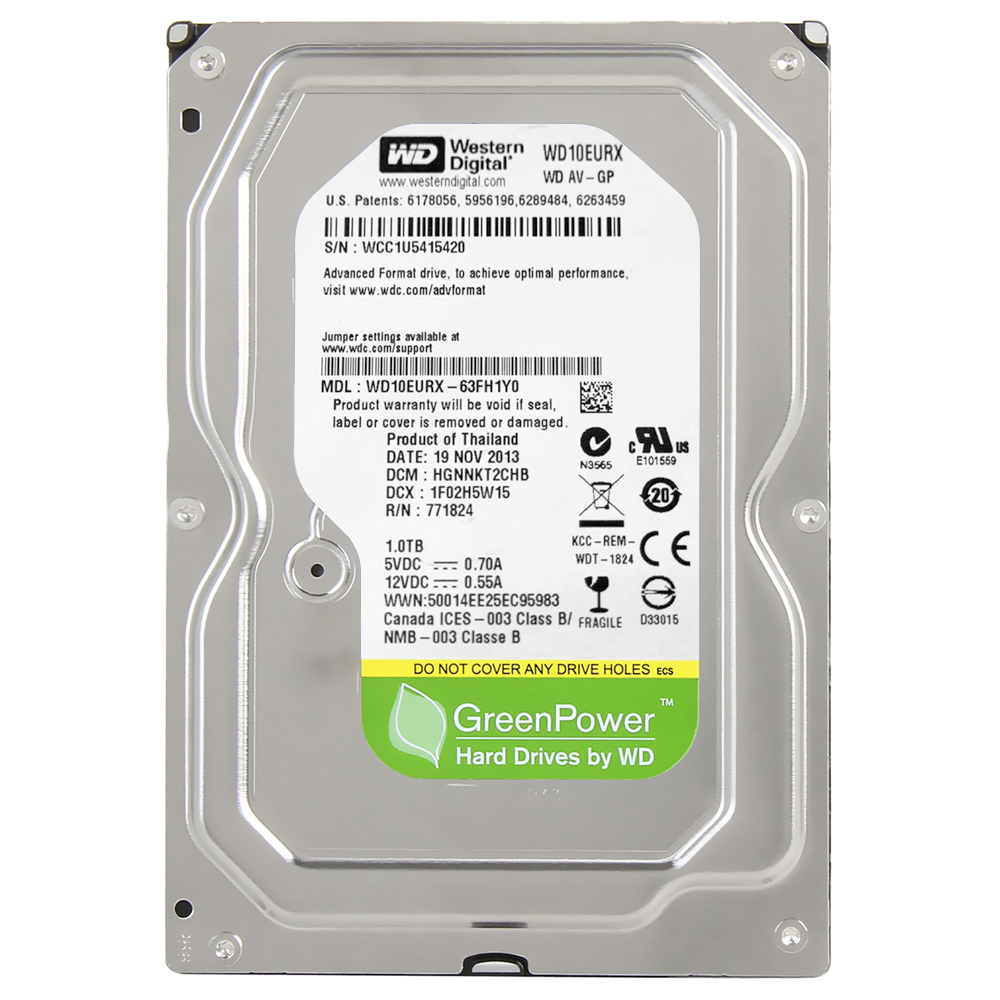 HD Western Digital 1TB WD Green 3.5