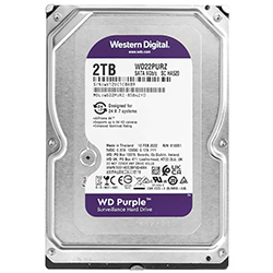 HD Western Digital 2TB WD Purple 3.5" SATA 3 5400RPM - WD22PURZ