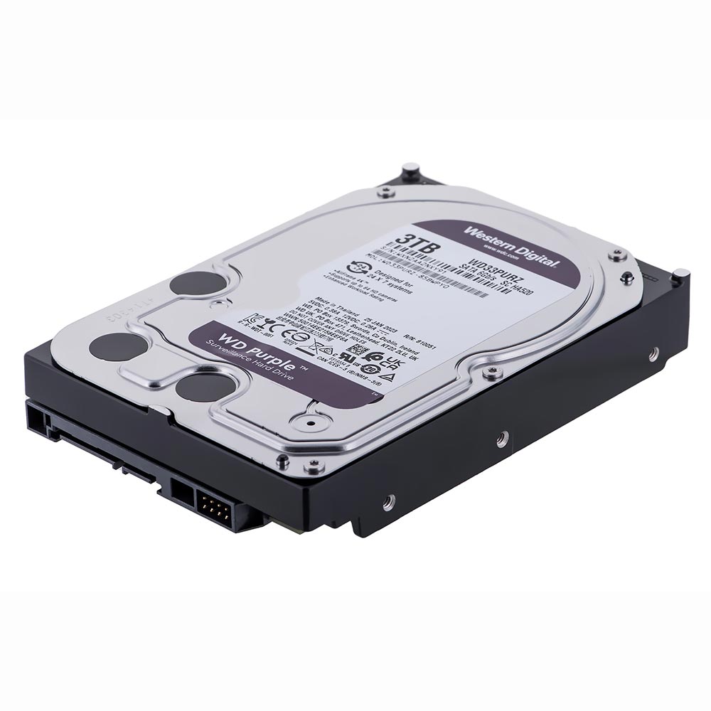 HD Western Digital 3TB WD Purple 3.5" SATA 3 5400RPM - WD33PURZ (GARANTIA BR)