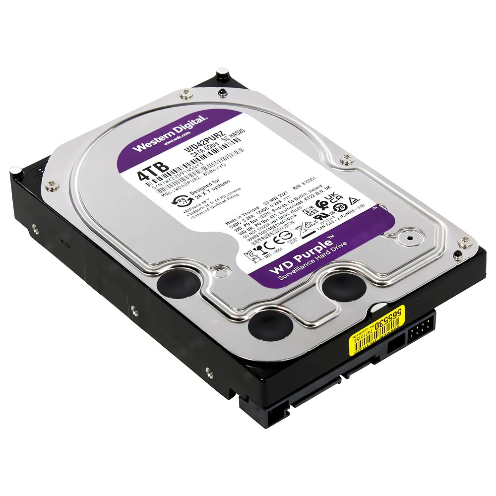 HD Western Digital 4TB WD Purple 3.5" SATA 3 5400RPM - WD43PURZ