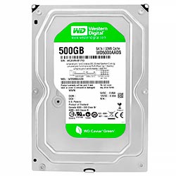 HD Western Digital 500GB WD Green 3.5" SATA 2 7200RPM Pull - WD5000AADS