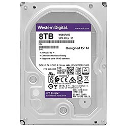 HD Western Digital 8TB WD Purple Surveillance 3.5" SATA 3 5640RPM - WD85PURZ (GARANTIA BR)