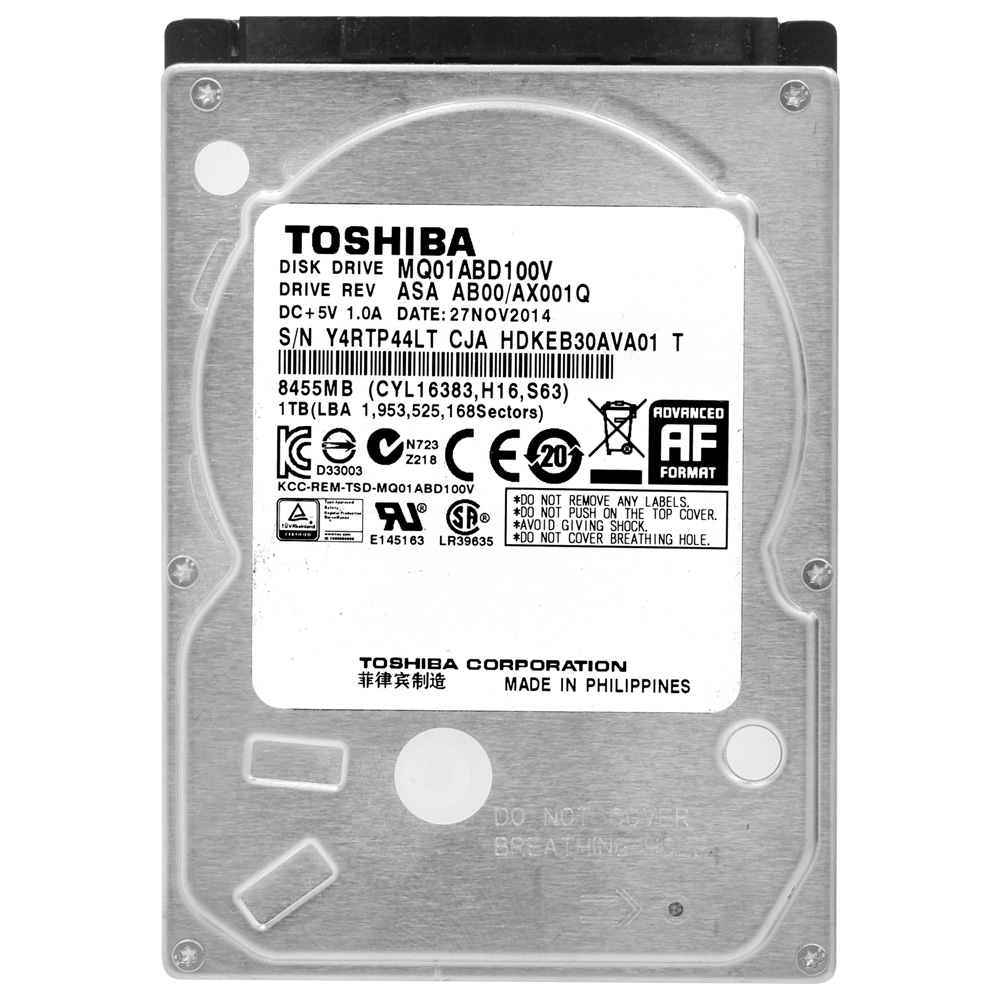 HD para Notebook Toshiba 1TB Pull 2.5" SATA 2 - MQ01ABD100V