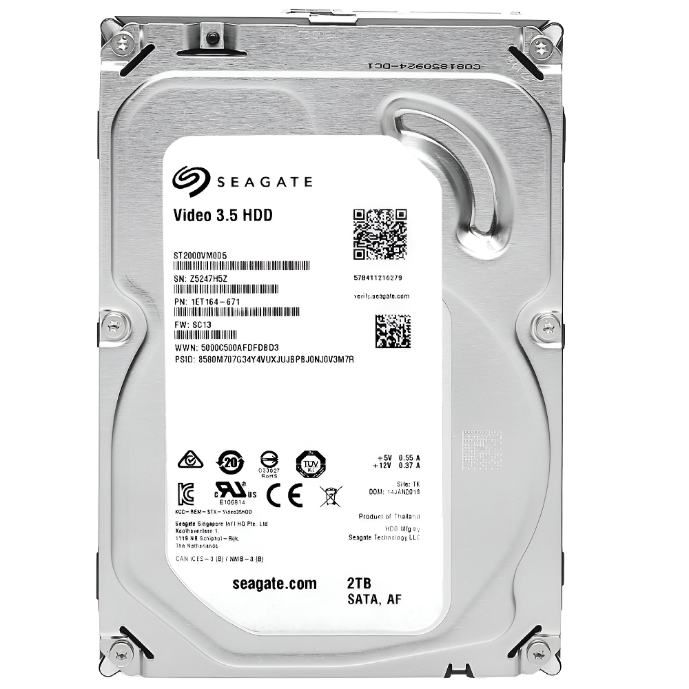 HD Seagate 2TB Video 3.5" SATA 3 5400RPM Pull - ST2000VM005