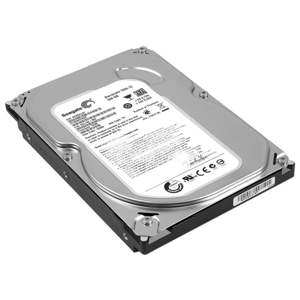 HD Seagate 500GB BarraCuda 3.5" SATA 3 7200RPM Pull - ST3500418AS