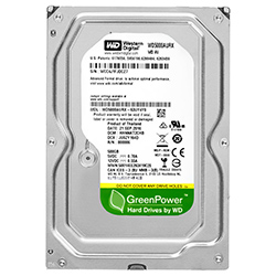 HD Western Digital 500GB WD Green 3.5" SATA 3 5400RPM Pull - WD5000AURX