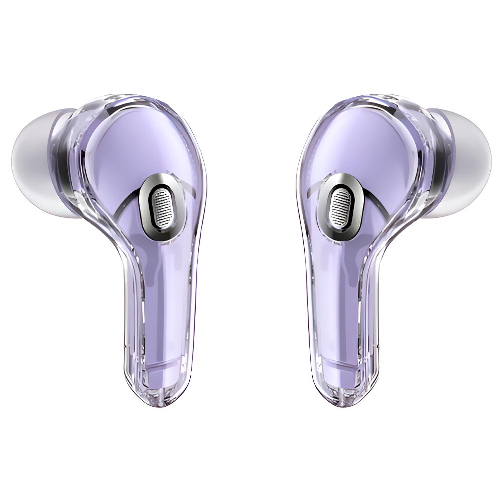 Fone de Ouvido Acefast T8/AT8 Crystal 2 TWS Earbuds / Bluetooth - Alfalfa Roxo