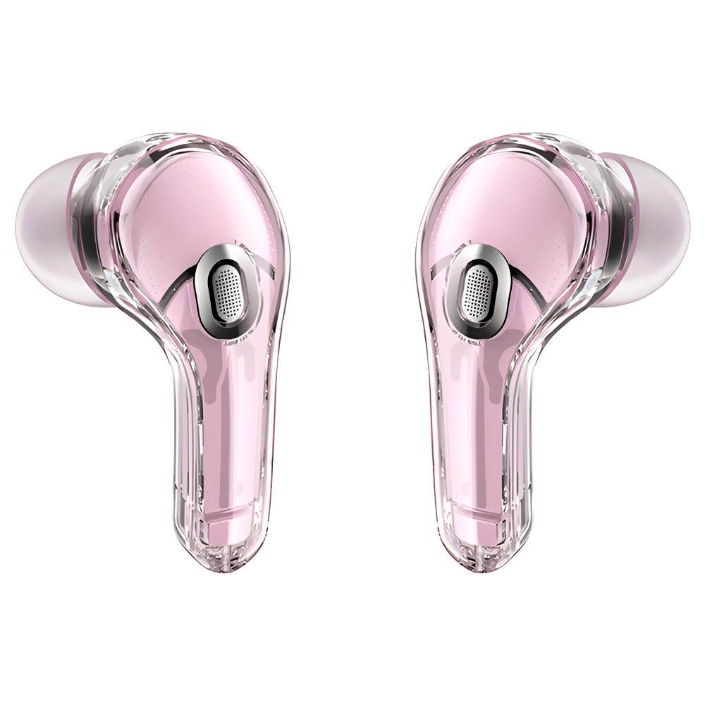 Fone de Ouvido Acefast T8/AT8 Crystal 2 TWS Earbuds / Bluetooth - Lotus Rosa