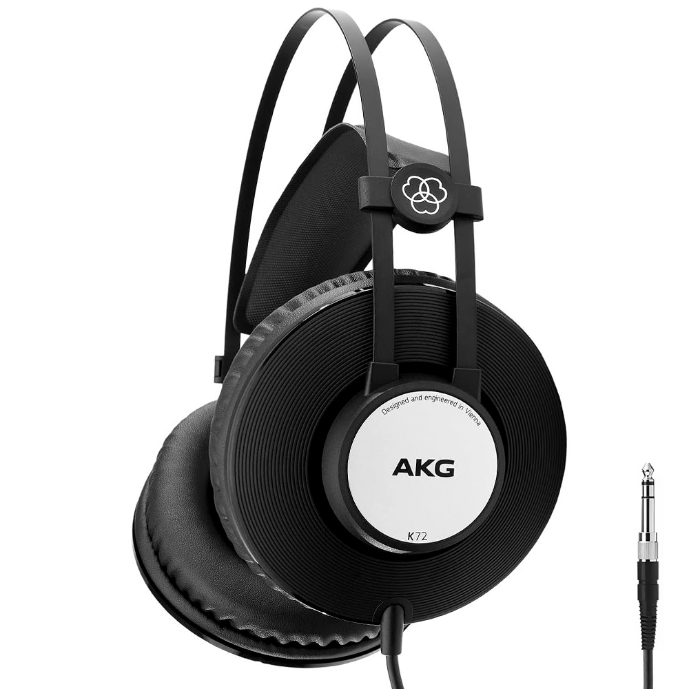 Fone de Ouvido AKG Harman K72 Closed-Back Headphones / Com Fio - Preto