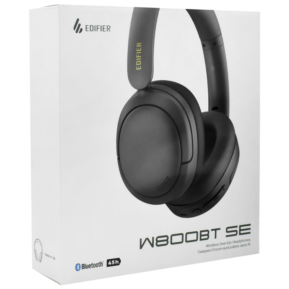 Fone de Ouvido Edifier W800BT SE Over-Ear Headphones / Bluetooth - Preto