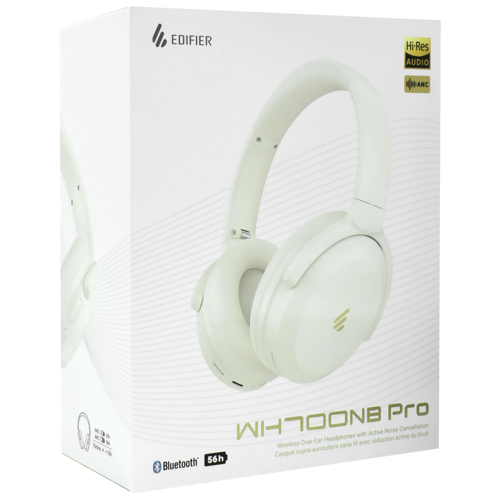 Fone de Ouvido Edifier WH700NB Pro Over-Ear Headphones / Bluetooth - Ivory