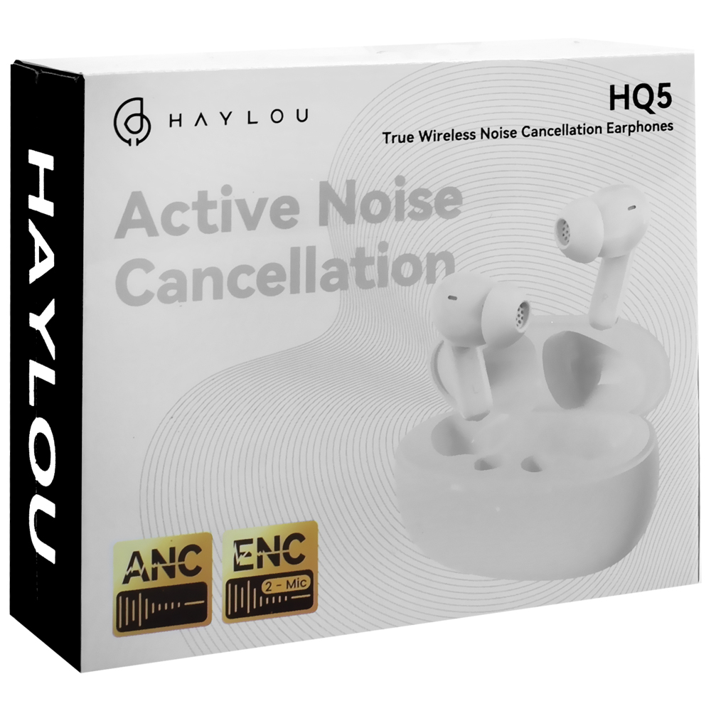 Fone de Ouvido Haylou HQ5 ANC TWS / Bluetooth - Branco
