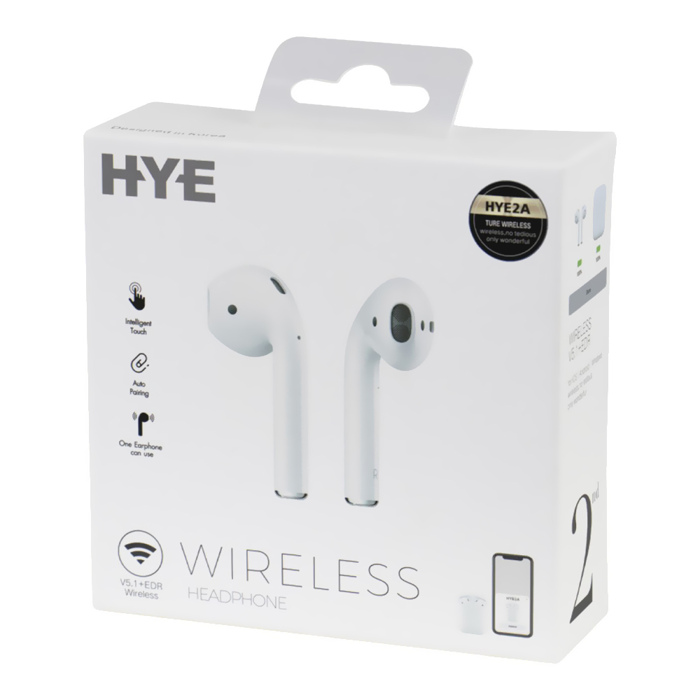 Fone de Ouvido HYE Air C Headphone TWS / Bluetooth - Branco